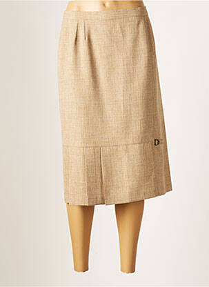 Fustă midi bej GEVANA femeie