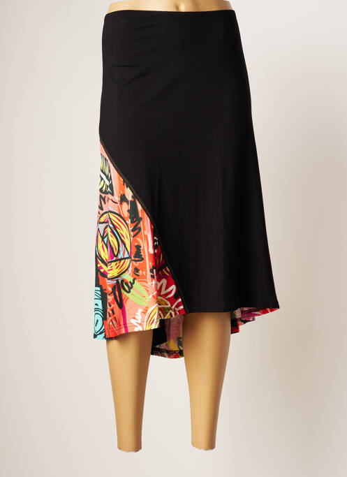 Fustă midi negru FRANCOISE F femeie