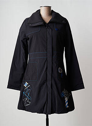 Palton lung negru SIDECAR femeie