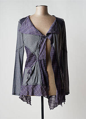 Vestă cu mâneci lungi albastru AKELA KEY femeie