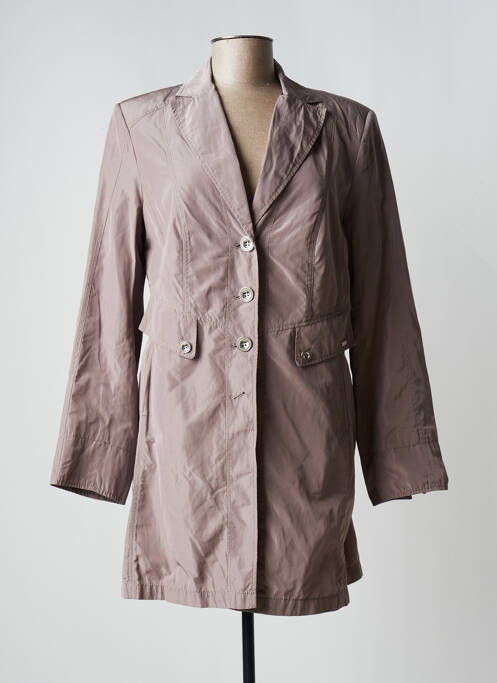 Impermeabil buzunare fără glugă maro #144894 femme
