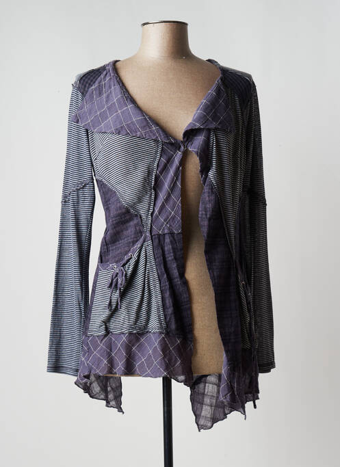 Vestă cu mâneci lungi albastru AKELA KEY femeie