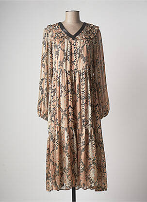 Rochie lungă bej NÜ femeie