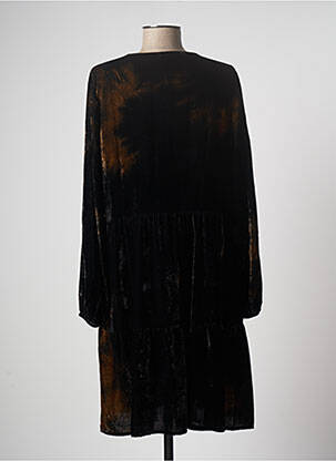 Rochie midi mâneci lungi mâneci lungi negru LAUREN VIDAL femeie