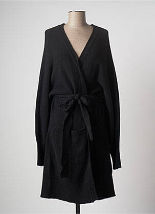 Vestă cu mâneci lungi croială cambrată negru LAUREN VIDAL femme