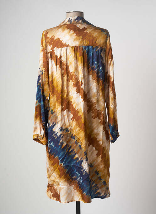 Rochie midi bej LAUREN VIDAL femeie