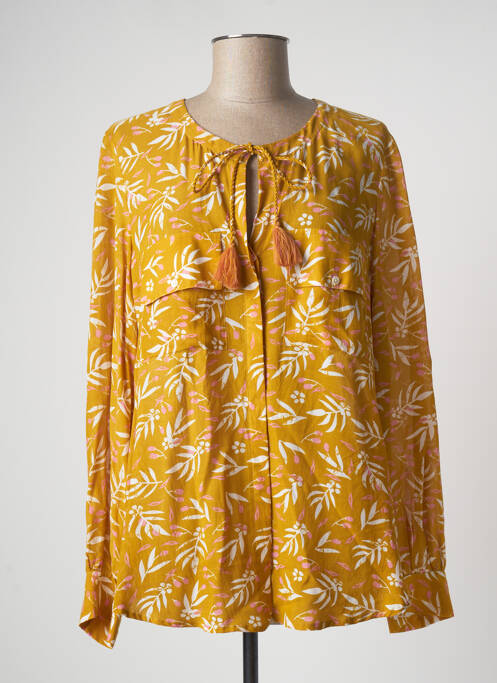 Cămașă galben LAUREN VIDAL femeie