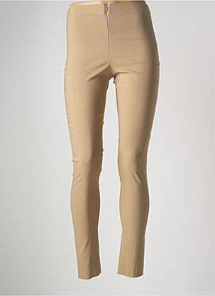 Pantalon slim bej LAUREN VIDAL femeie