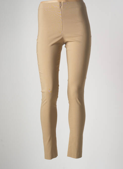 Pantalon slim bej LAUREN VIDAL femeie