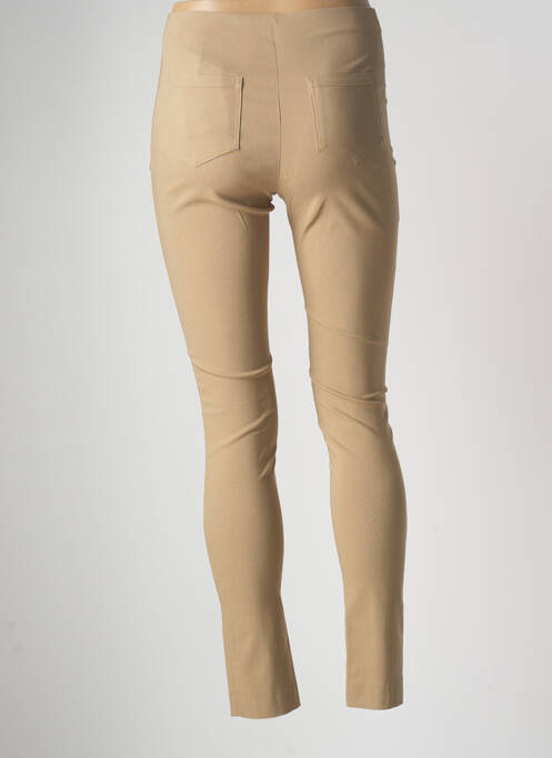 Pantalon slim bej LAUREN VIDAL femeie