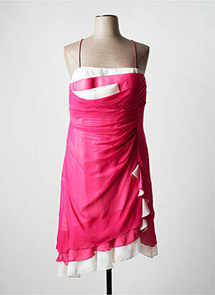 Rochie midi roz CREATIF PARIS femeie