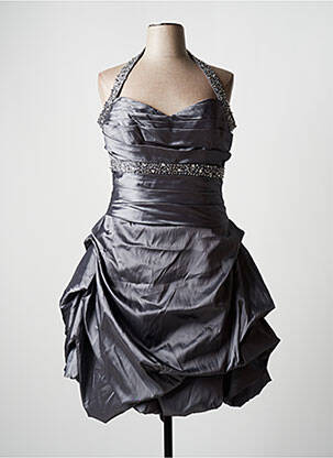 Rochie midi gri TOMY MARIAGE femeie