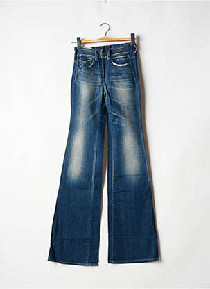 Blugi cu croială evazată albastru LE TEMPS DES CERISES femeie