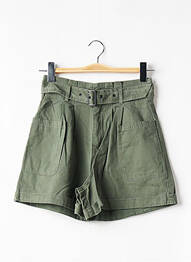 Șort talie cu cleme talie înaltă verde TIFFOSI femme