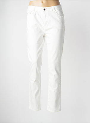 Pantalon drept alb FRED SABATIER femeie