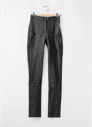 Pantalon slim țesătură acoperită talie înaltă negru MERI & ESCA femme