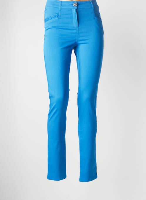 Pantalon slim albastru PAUSE CAFE femeie