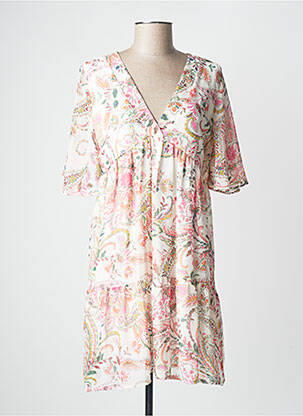 Rochie scurtă alb RUE DES ABBESSES femeie