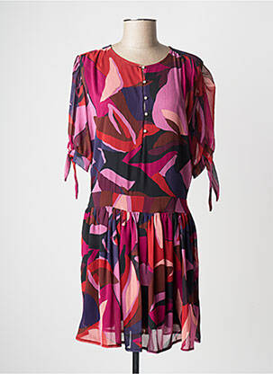 Rochie midi roșu RUE DES ABBESSES femeie