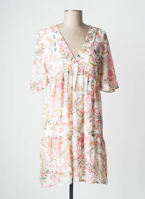 Rochie scurtă alb RUE DES ABBESSES femeie