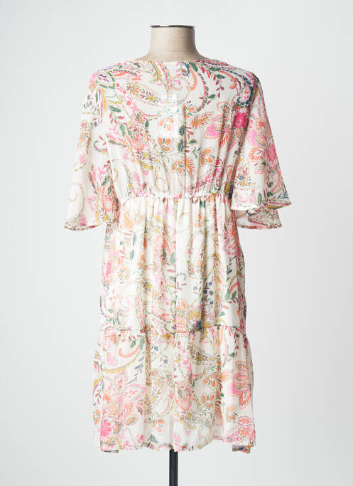 Rochie scurtă alb RUE DES ABBESSES femeie