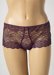 Shorty broderie cu panglică violet PALADINI femme