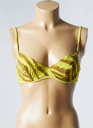 Sutien efect material satinat sutien cupe întregi cu decolteu înalt verde ANDRES SARDA femeie