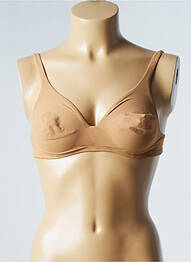 Sutien efect material satinat top triunghiuri piele LA PERLA femeie