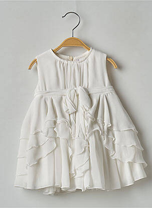 Rochie lungă alb ALETTA fată