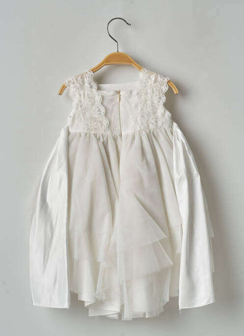 Rochie lungă alb ALETTA fată