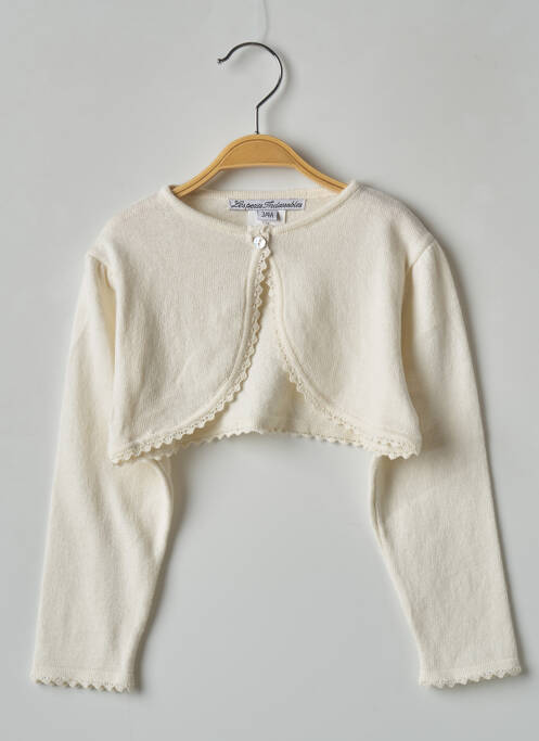 Vestă cu mâneci lungi bej LES PETITS INCLASSABLES fată