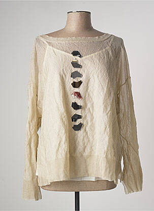 Pulover bej PIER ANTONIO GASPARI femeie