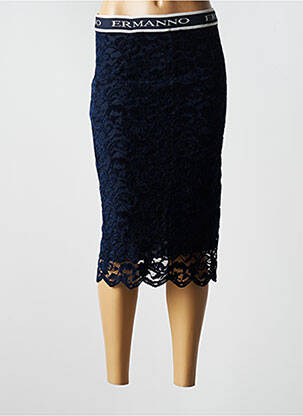 Fustă midi albastru ERMANNO SCERVINO femeie