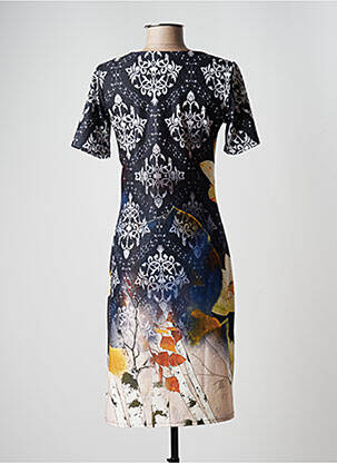 Rochie midi mâneci scurte mâneci scurte albastru GEVANA femeie