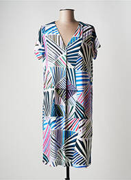 Rochie midi mâneci scurte mâneci scurte albastru I.ODENA femme