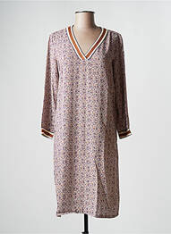 Rochie midi mâneci lungi mâneci lungi bej KANOPE femeie