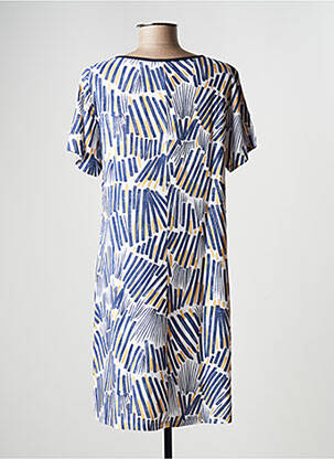 Rochie midi mâneci scurte mâneci scurte albastru MSN femeie