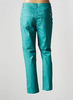 Pantalon slim țesătură poplin mărime normală verde JENSEN femeie