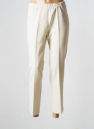 Pantalon 7/8 elasticitate mărime normală bej TELMAIL femeie