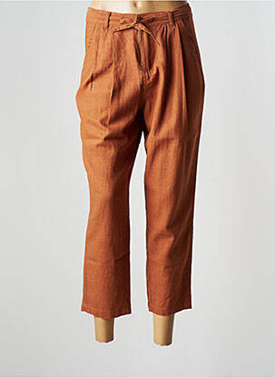 Pantalon 7/8 talie înaltă talie înaltă maro JENSEN femeie