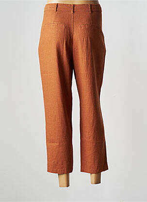 Pantalon 7/8 talie înaltă talie înaltă maro JENSEN femeie