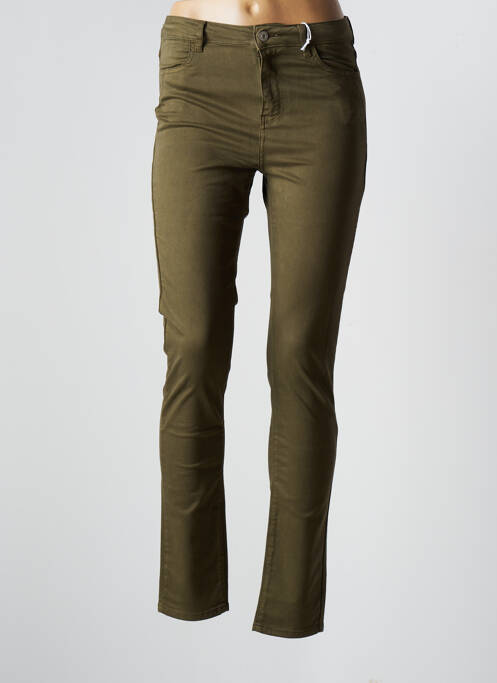 Pantalon slim verde KANOPE femeie