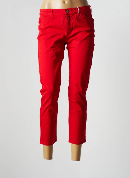 Pantalon trei sferturi roșu KANOPE femeie