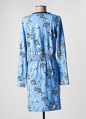 Rochie midi imprimeu floral mâneci lungi albastru LA FIANCEE DU MEKONG femeie