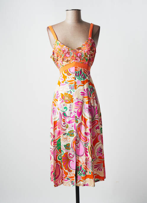 Rochie midi portocaliu PAUL BRIAL femeie