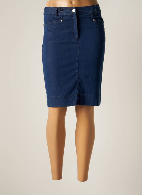 Fustă midi albastru PAUL BRIAL femeie