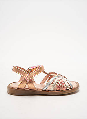 Sandale/Pantofi decupați roz ACEBOS fată