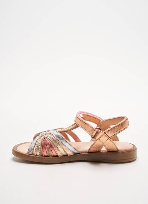 Sandale/Pantofi decupați roz ACEBOS fată