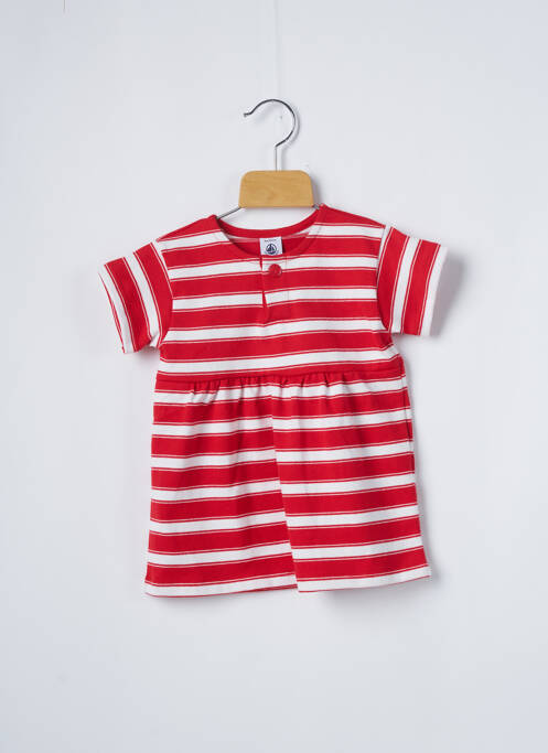 Rochie midi roșu PETIT BATEAU fată
