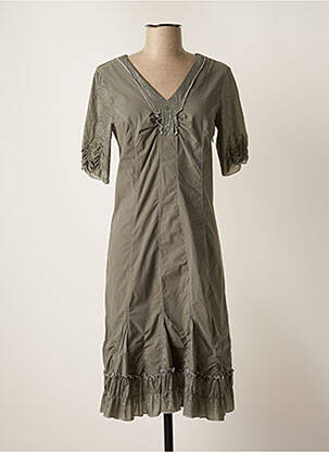 Rochie midi verde CHRISTINE LAURE femeie